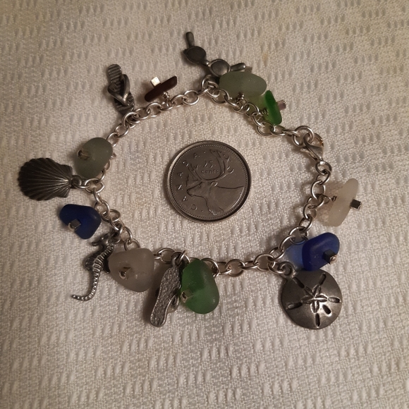 Sterling Beach Charms Bracelet - Picture 1 of 9